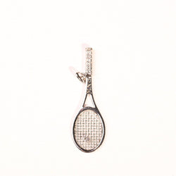 Pendentif raquette de tennis en or blanc et diamant - Castafiore
