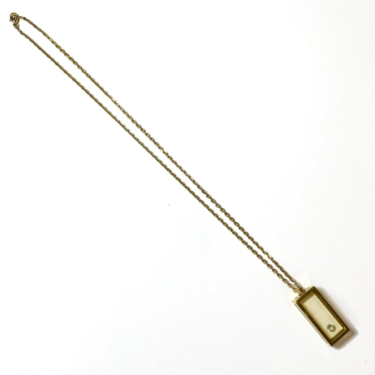 Pendentif « rectangle » en or jaune - Castafiore