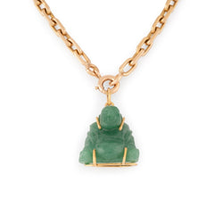 Pendentif représentant un Bouddha sculpté en l'aventurine - Castafiore