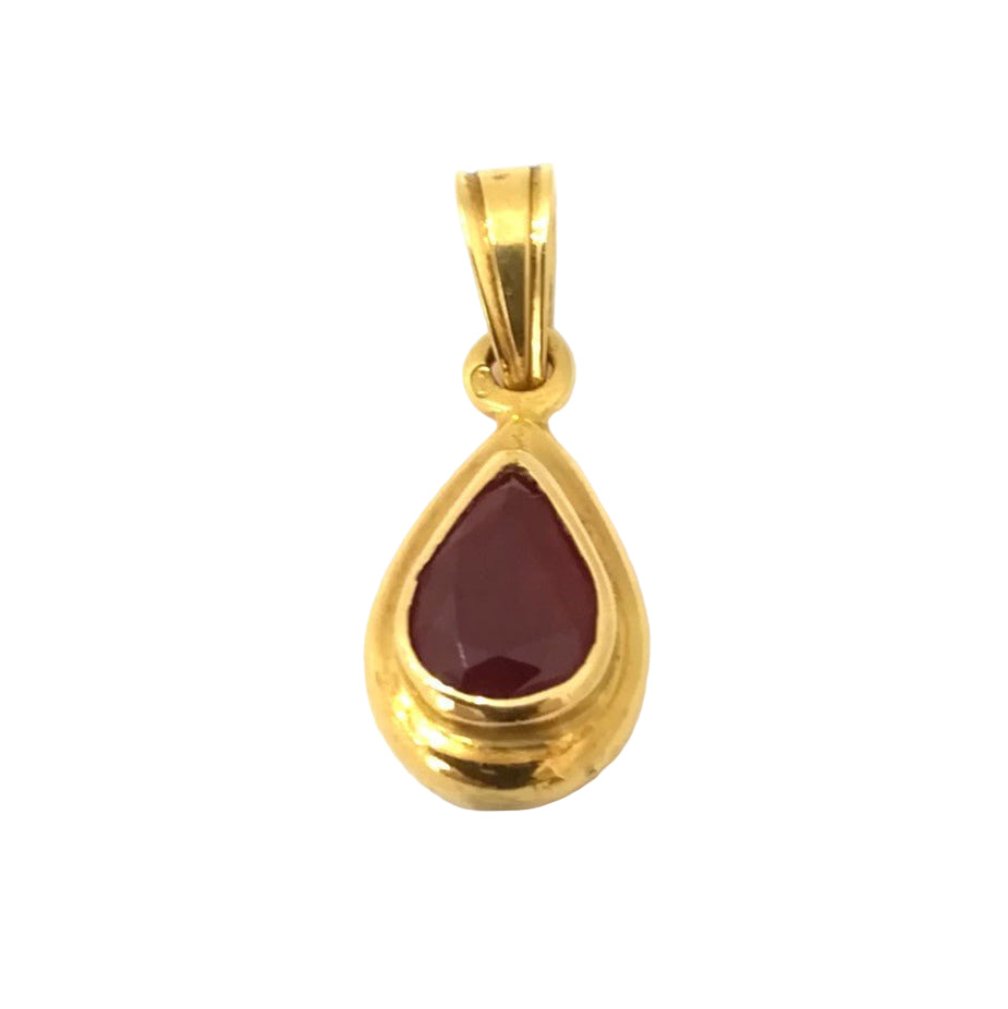 Pendentif Rubis en or jaune - Castafiore
