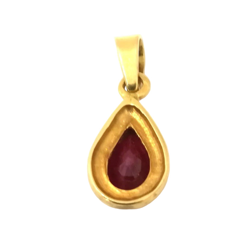Pendentif Rubis en or jaune - Castafiore