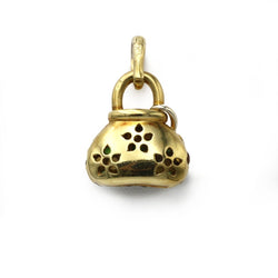 Pendentif Sac - Or jaune, Diamants & Pierres de Couleur - Castafiore