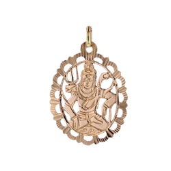 Pendentif SHIVA ovale en or rose - Castafiore