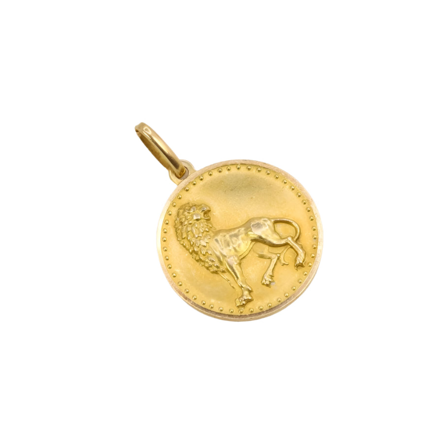 Pendentif signe Lion or jaune - Castafiore