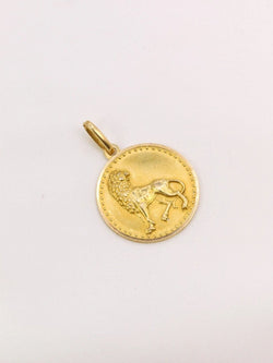 Pendentif signe Lion or jaune - Castafiore