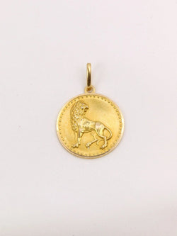 Pendentif signe Lion or jaune - Castafiore
