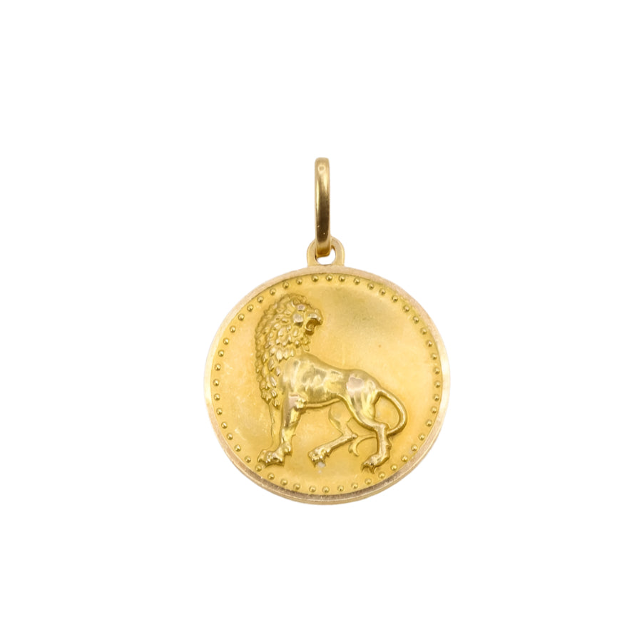 Pendentif signe Lion or jaune - Castafiore