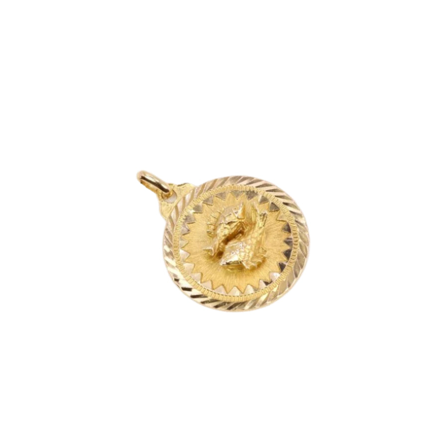 Pendentif signe Poisson or jaune - Castafiore