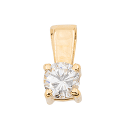 Pendentif Solitaire Or jaune Diamant - Castafiore
