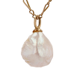 Pendentif SOUFFLURE Perle en or jaune - Castafiore