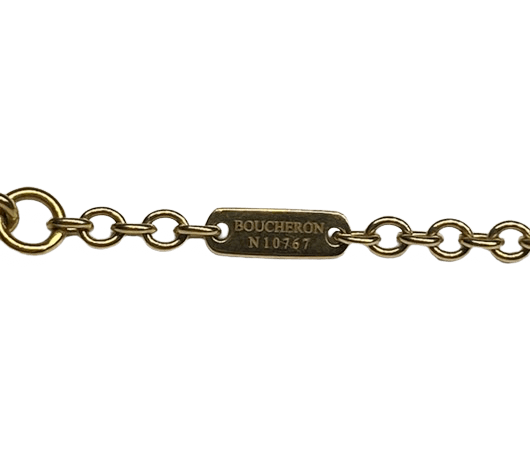 PENDENTIF SUR CHAINE BOUCHERON SERPENT DE BOHEME OR 18K ET DIAMANTS - Castafiore