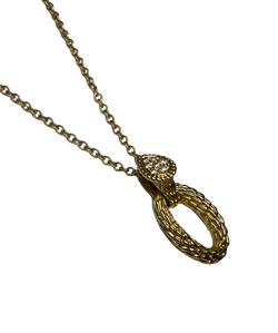 PENDENTIF SUR CHAINE BOUCHERON SERPENT DE BOHEME OR 18K ET DIAMANTS - Castafiore