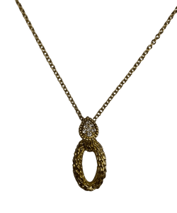 PENDENTIF SUR CHAINE BOUCHERON SERPENT DE BOHEME OR 18K ET DIAMANTS - Castafiore