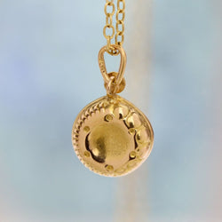 Tastevin pendant yellow gold