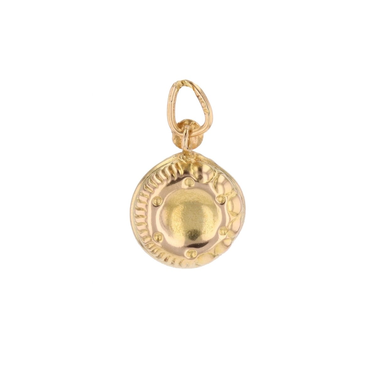 Tastevin pendant yellow gold