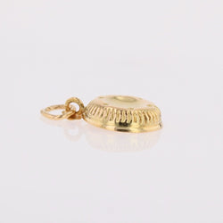 Tastevin pendant yellow gold