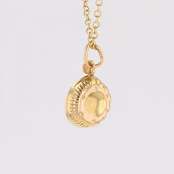 Tastevin pendant yellow gold