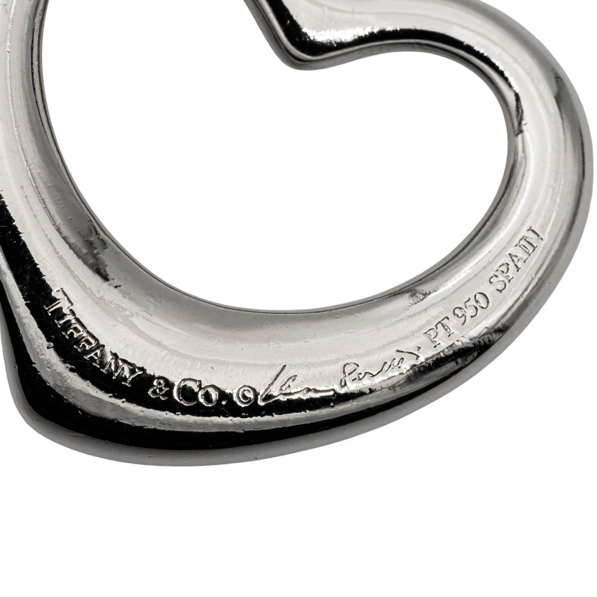 Pendentif TIFFANY & CO Open Heart en platine et diamants - Castafiore