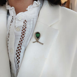 Pendentif tourmaline verte « Attache » Travail moderne - Castafiore