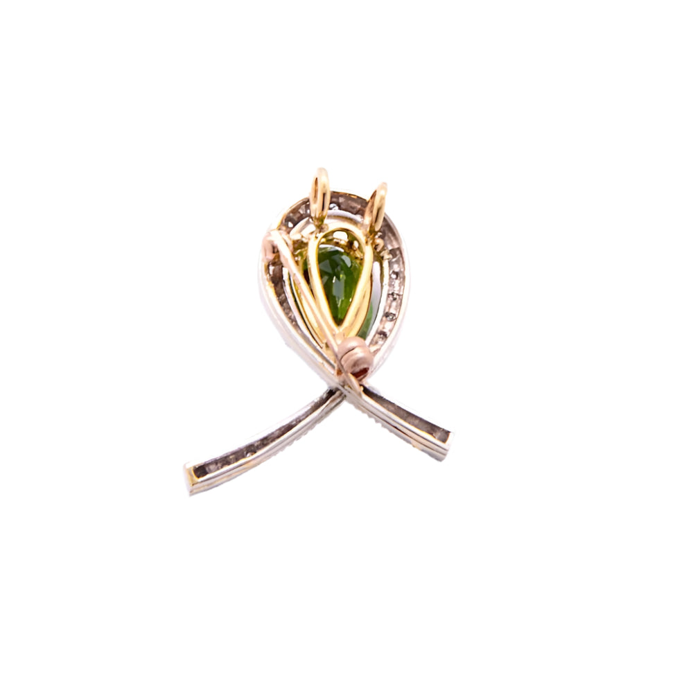Pendentif tourmaline verte « Attache » Travail moderne - Castafiore