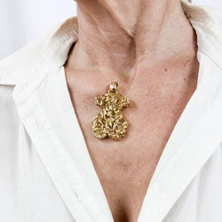 Pendentif TOUS en or jaune et résine - Castafiore
