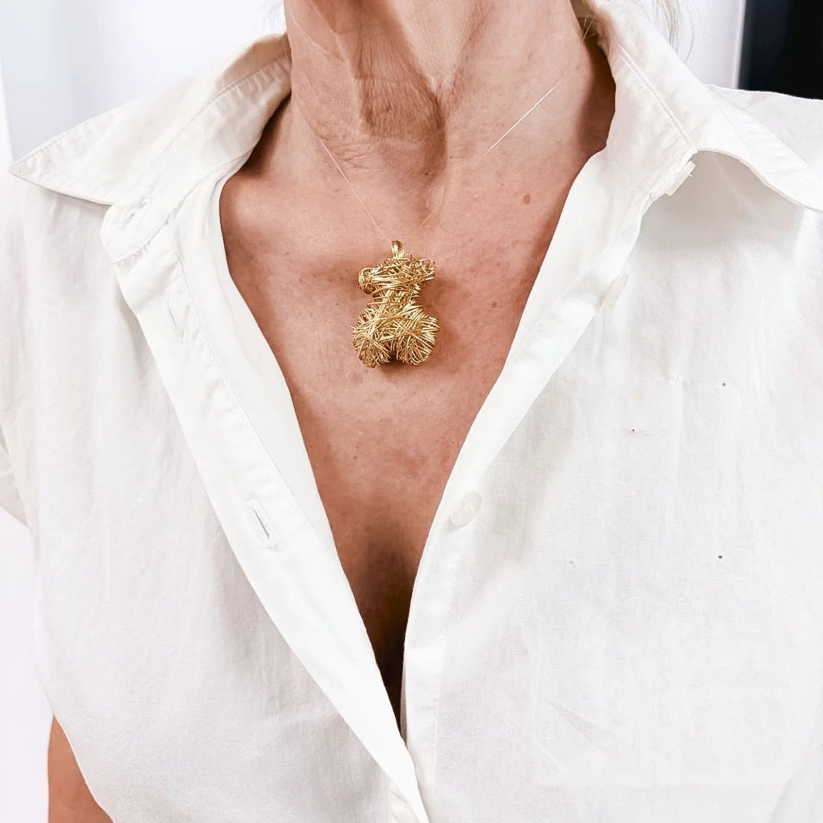 Pendentif TOUS "Hilos" en or jaune - Castafiore