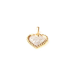 Pendentif VAN CLEEF & ARPELS en or jaune, platine et diamants - Castafiore