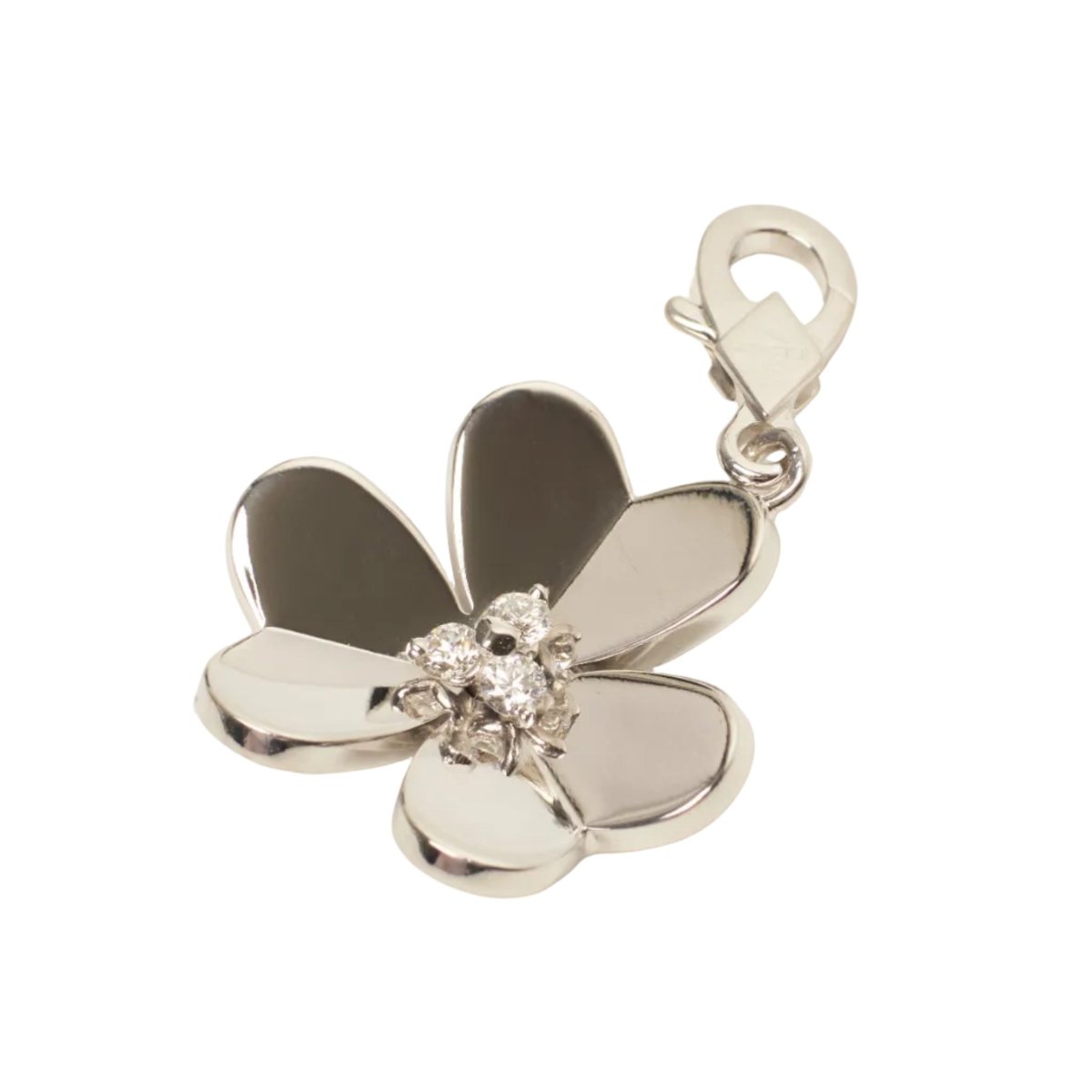 Pendentif VAN CLEEF & ARPELS "Frivole" en or blanc et diamants - Castafiore