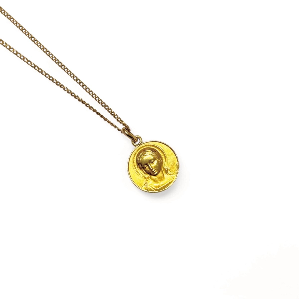 Pendentif Vierge Marie en or jaune - Castafiore