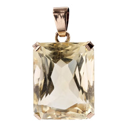 Pendentif VINTAGE Citrine en or rose - Castafiore