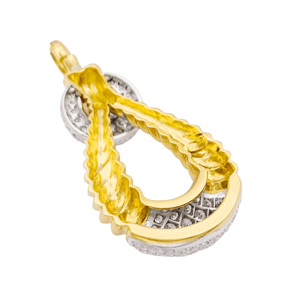 Pendentif vintage Kutchinsky or, diamants. - Castafiore