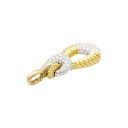 Pendentif vintage Kutchinsky or, diamants. - Castafiore