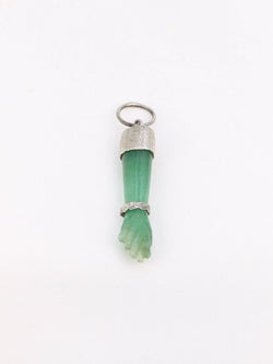 Pendentifs main de figa vintage argent pierres dures - Castafiore
