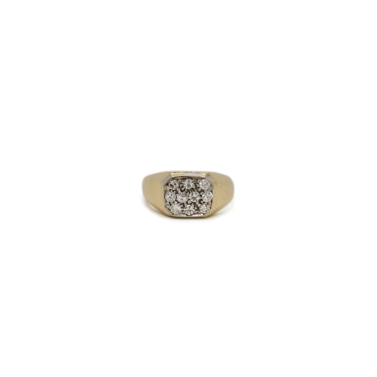 Petite chevalière pavage diamants - Castafiore