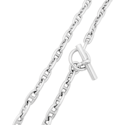 Collier Hermès "Chaîne d'ancre", en argent, petit modèle.