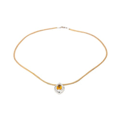 Piaget Collier Pendentif Or blanc Citrine - Castafiore
