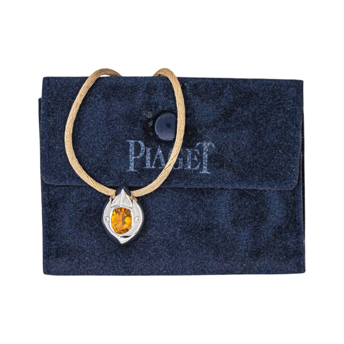 Piaget Collier Pendentif Or blanc Citrine - Castafiore