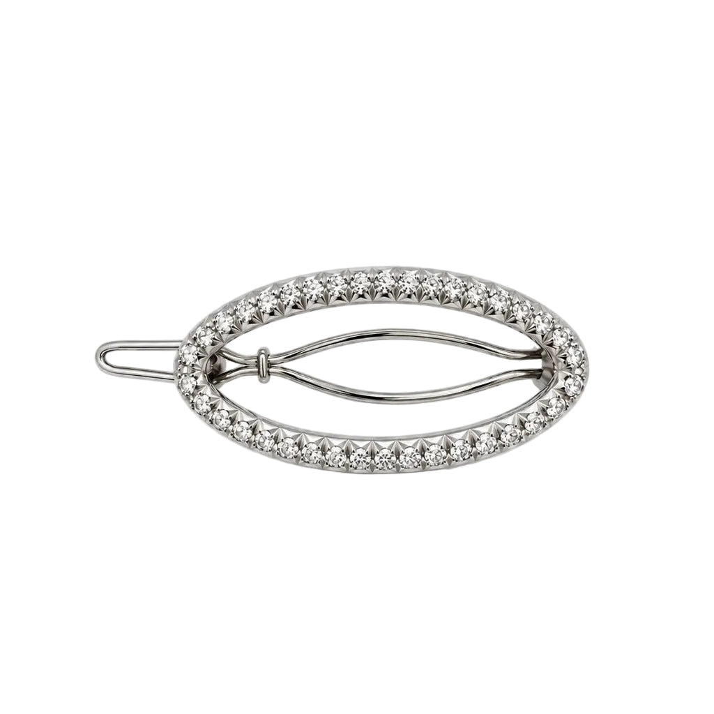 Pince à cheveux en or blanc et diamants - Castafiore