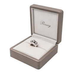 Poiray Bague Cocktail Fidji Or blanc Perle - Castafiore