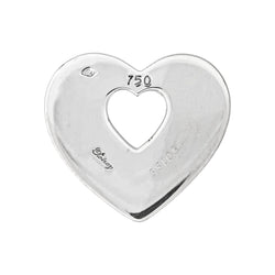 Poiray Pendentif Cœur Cœur Or blanc - Castafiore