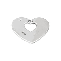 Poiray Pendentif Cœur Cœur Or blanc - Castafiore