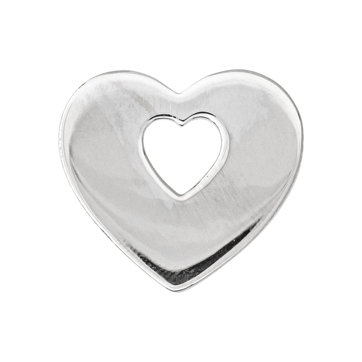 Poiray Pendentif Cœur Cœur Or blanc - Castafiore