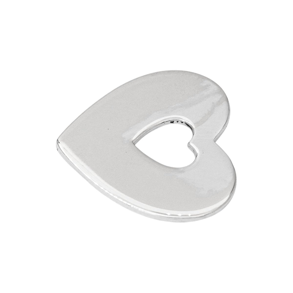 Poiray Pendentif Cœur Cœur Or blanc - Castafiore
