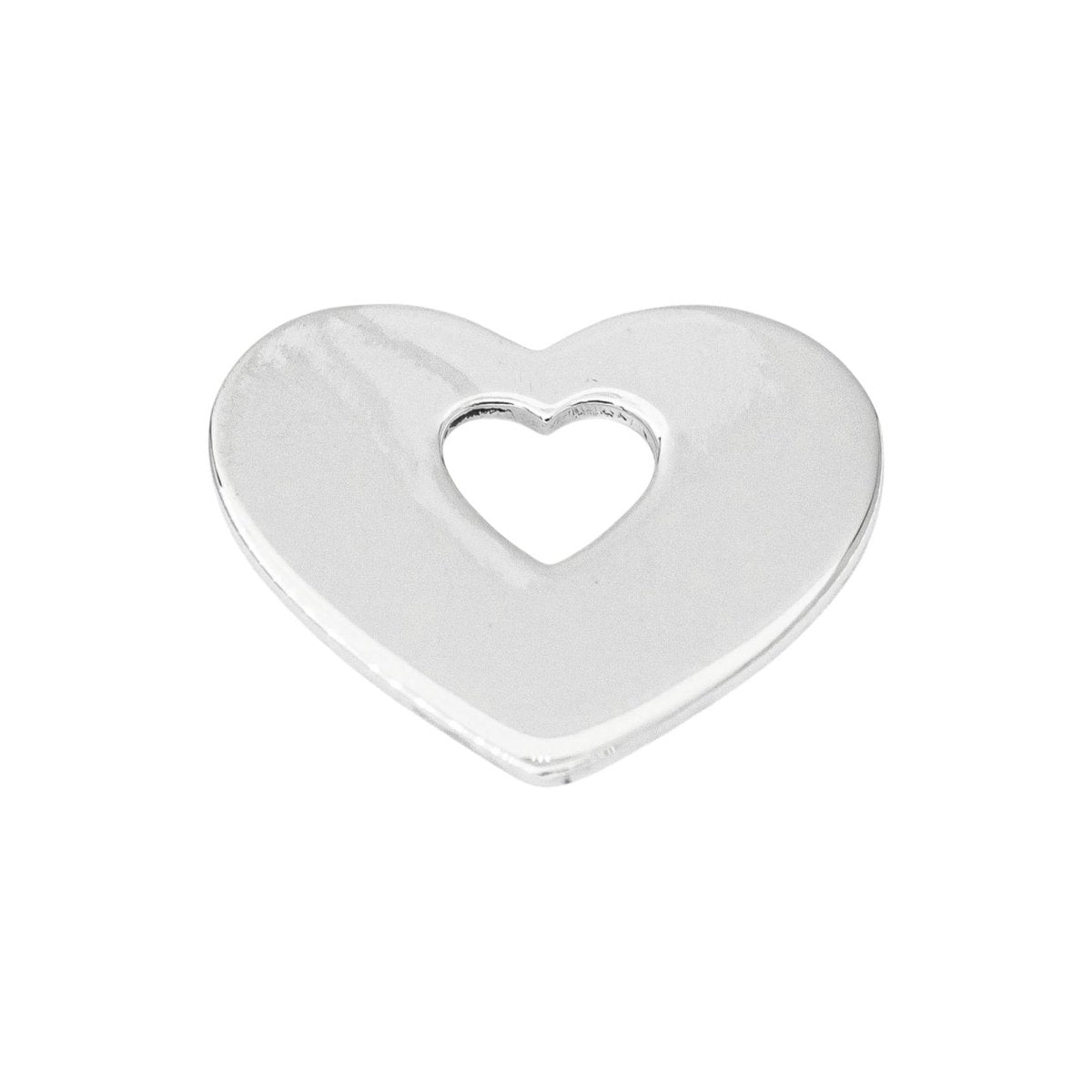 Poiray Pendentif Cœur Cœur Or blanc - Castafiore