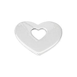 Poiray Pendentif Cœur Cœur Or blanc - Castafiore