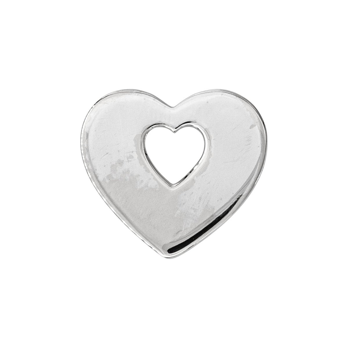 Poiray Pendentif Cœur Cœur Or blanc - Castafiore