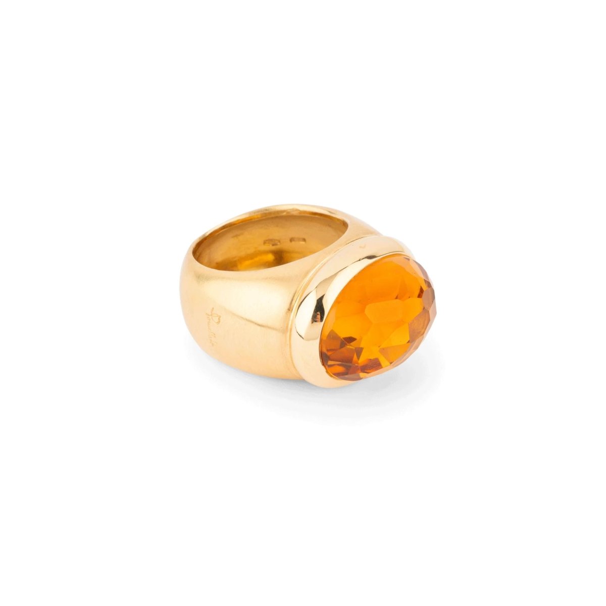 POMELLATO - Bague Iceberg en or rose et citrine - Castafiore