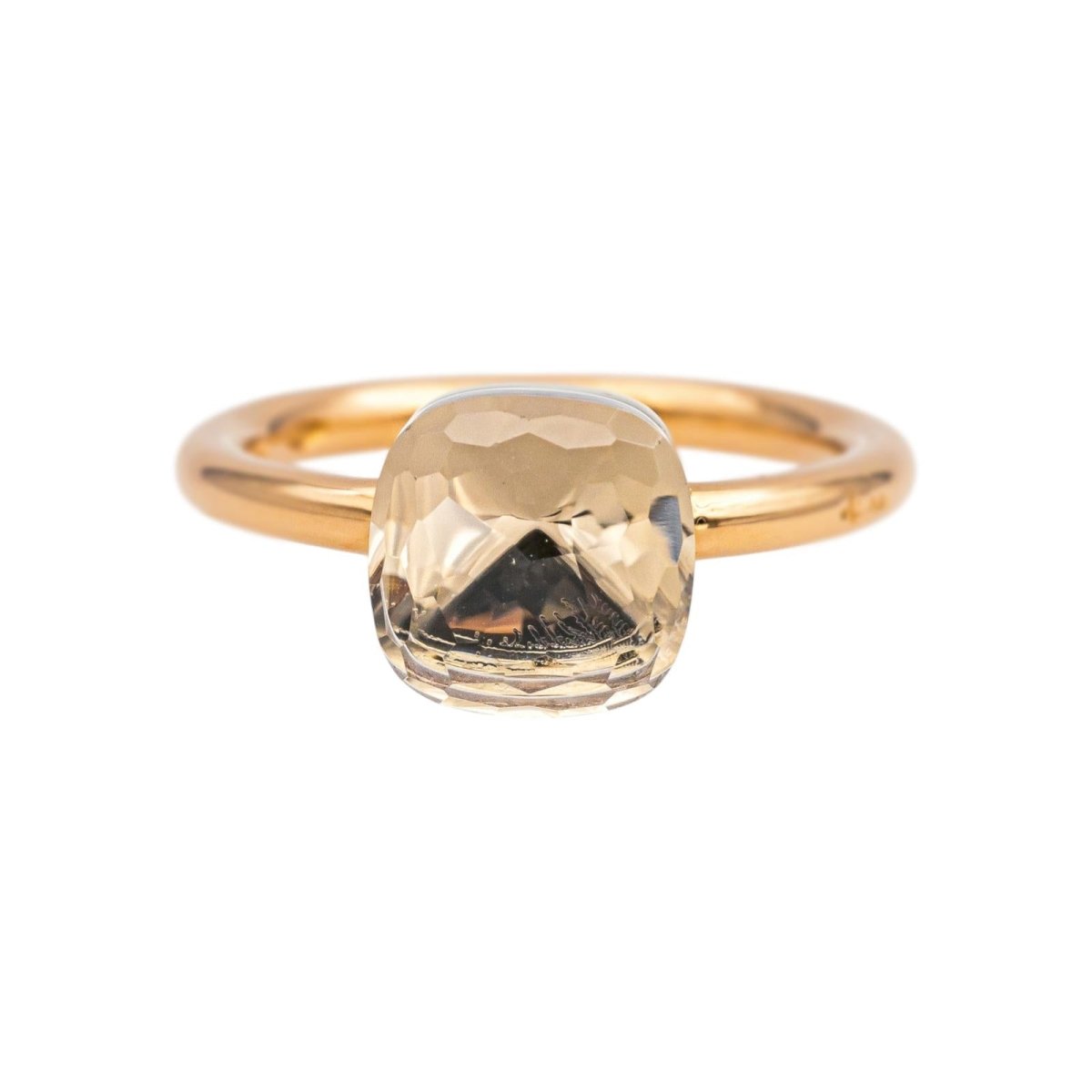 Pomellato Bague Nudo Or rose Topaze - Castafiore