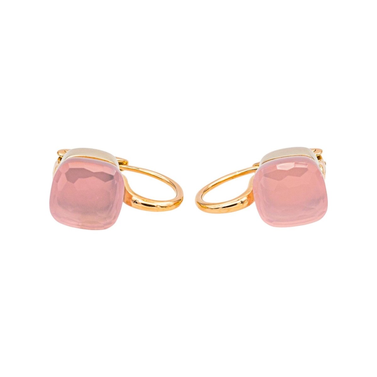 Pomellato Boucles d'oreilles Nudo Or rose Quartz rose - Castafiore