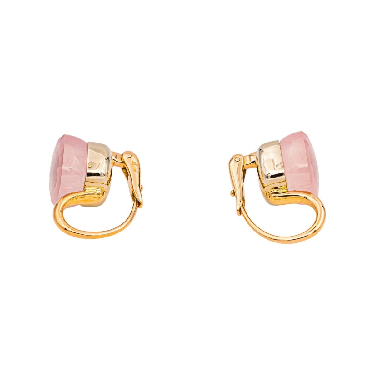 Pomellato Boucles d'oreilles Nudo Or rose Quartz rose - Castafiore